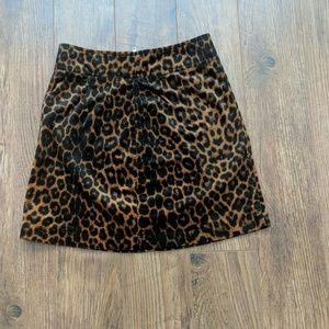 Leopard mini skirt